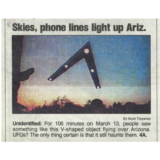 Phoenix Lights UFO T-Shirt | High-Waisted T-shirt