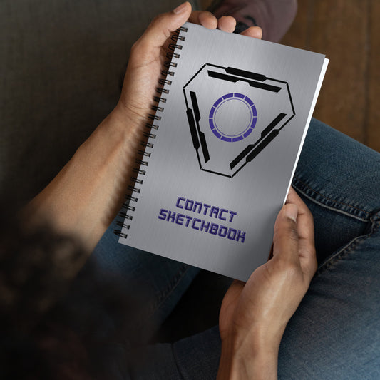 Contact Sketchbook | UFO Spiral Notebook