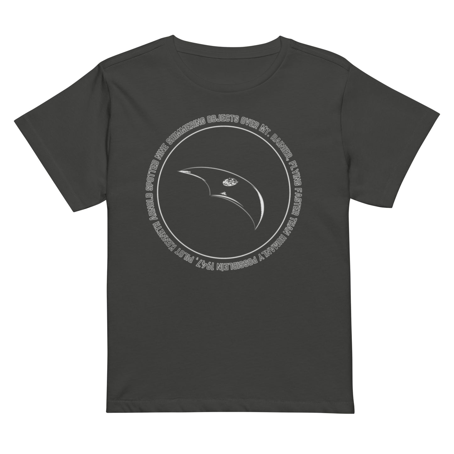 Kenneth Arnold UFO | High-Waisted T-shirt