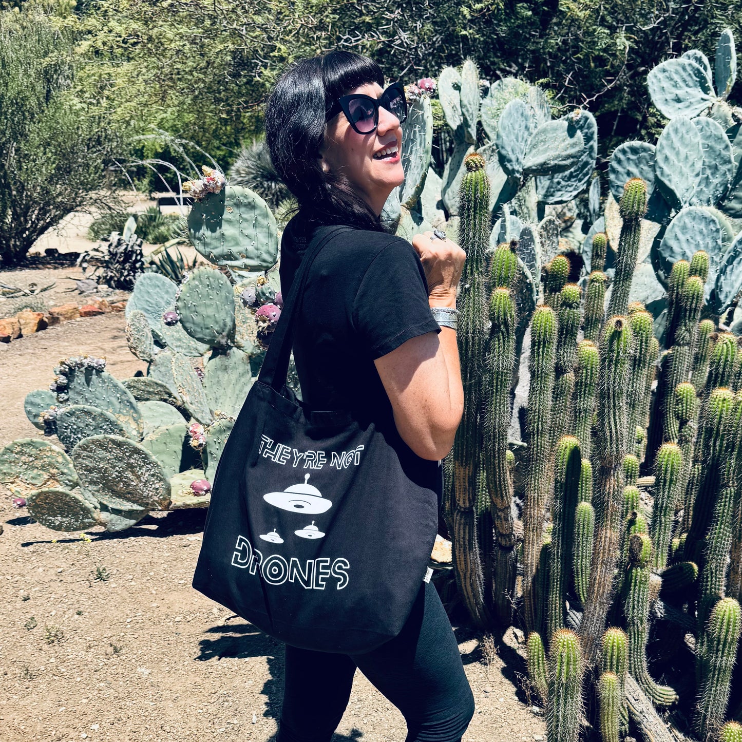 They’re Not Drones | Flying Saucer UFO Tote Bag