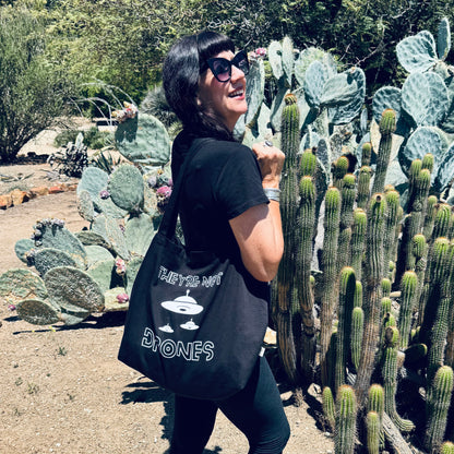 They’re Not Drones | Flying Saucer UFO Tote Bag