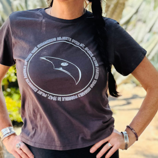 Kenneth Arnold UFO | High-Waisted T-shirt