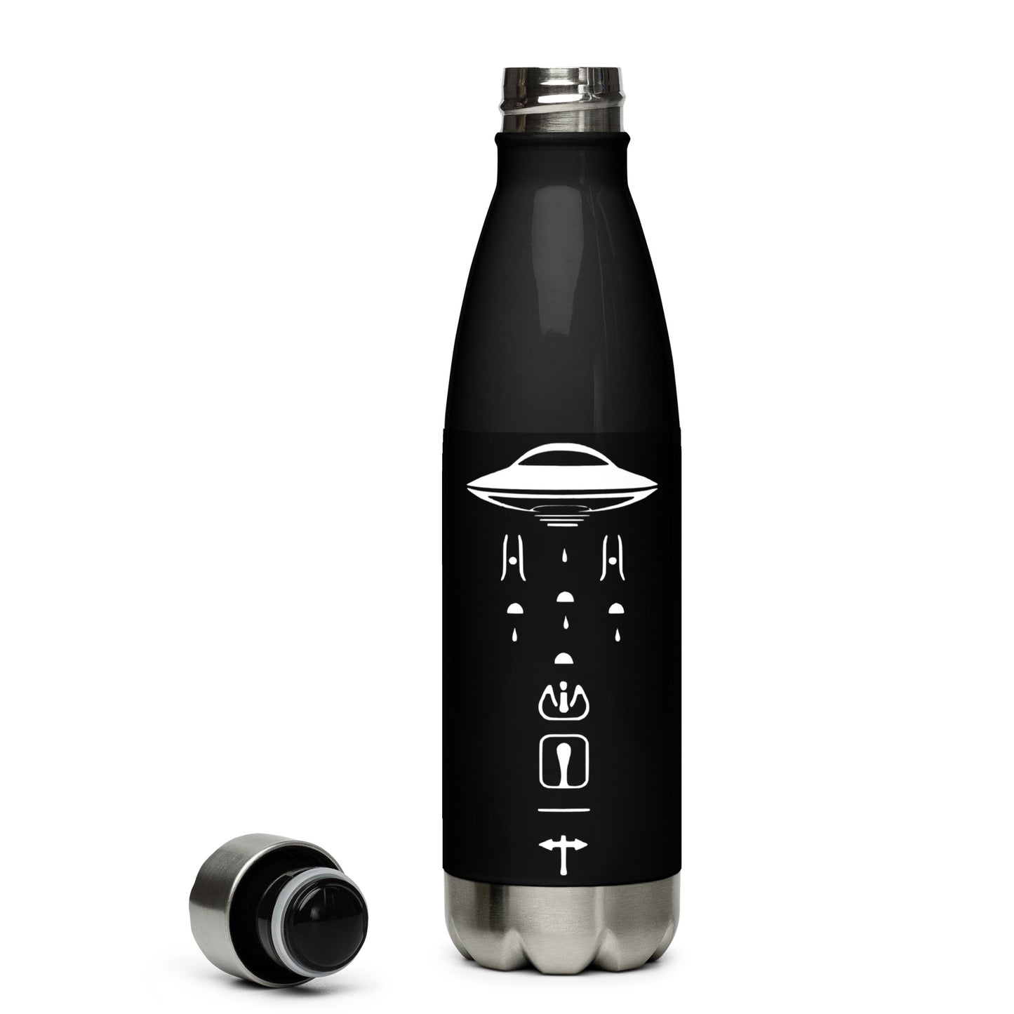 Alien Glyphs UFO | Stainless Steel Water Bottle