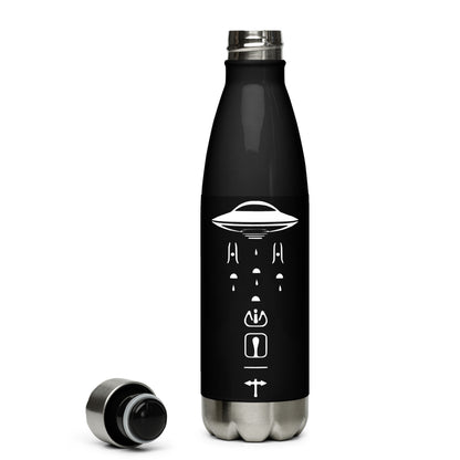 Alien Glyphs UFO | Stainless Steel Water Bottle
