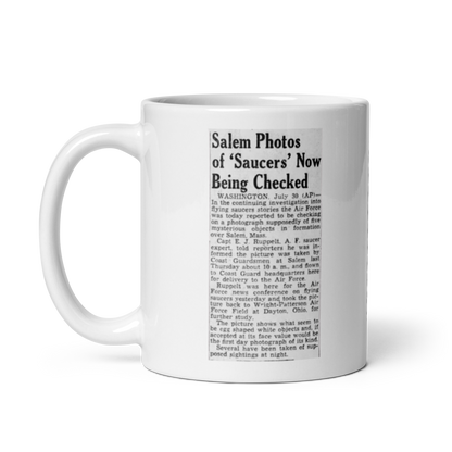 Salem UFO 1952 | White Coffee Mug
