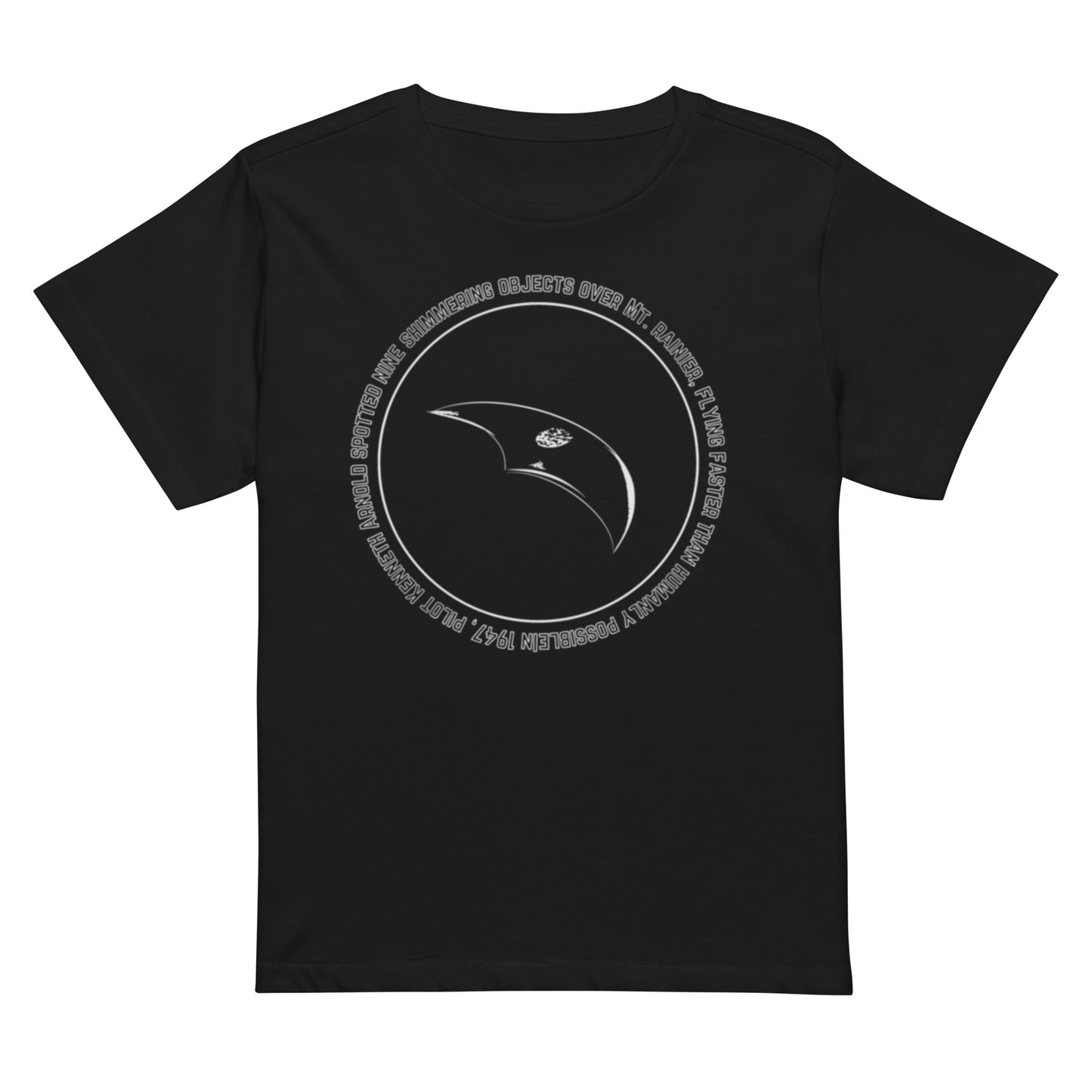 Kenneth Arnold UFO | High-Waisted T-shirt